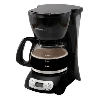 Digital 4-Cup Coffee Maker in Black - Bed Bath & Beyond
